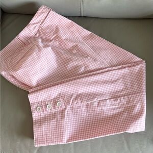 TalbotsPink Gingham perfect ankle pants